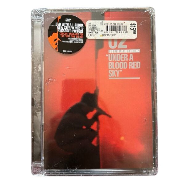 U2 Live at Red Rocks “Under a Blood Red Sky” DVD (2008) Sealed w/ Hype Stickers - Picture 1 of 3
